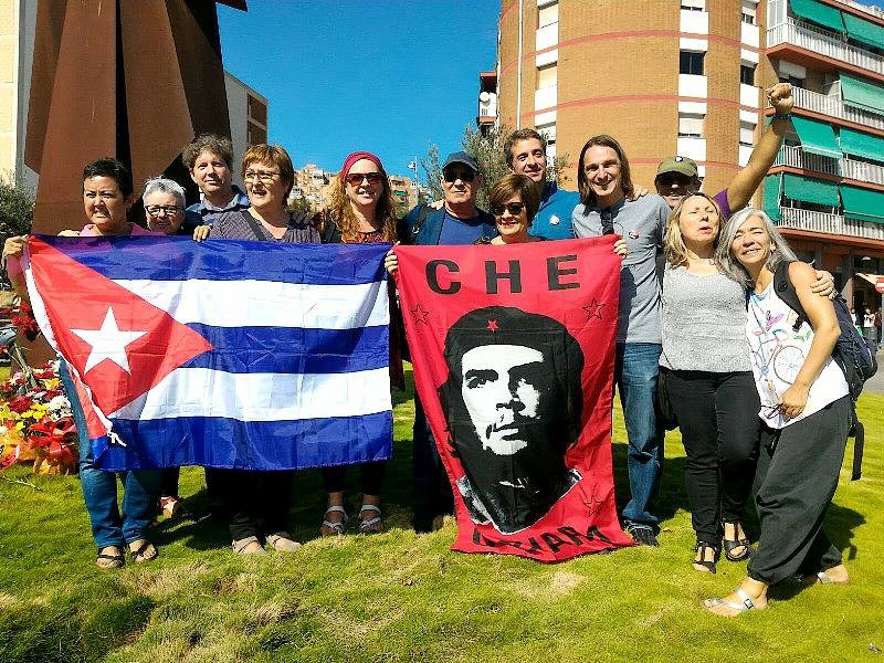 Homenaje en Badalona (Cataluña) al Che Guevara en el 50 aniversario de su asesinato