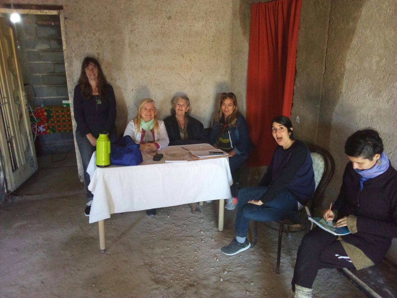 Imágenes de la pesquisa oftalmológica en el barrio Los Cortaderos, el 13 de mayo