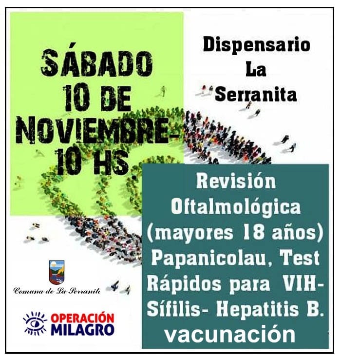 Mañana en una jornada de salud imperdible junto a lxs compañerxs de La Serranita! Continuamos construyendo una salud desde y para la comunidad, consolidando redes. Gracias a la comuna por la invitación.