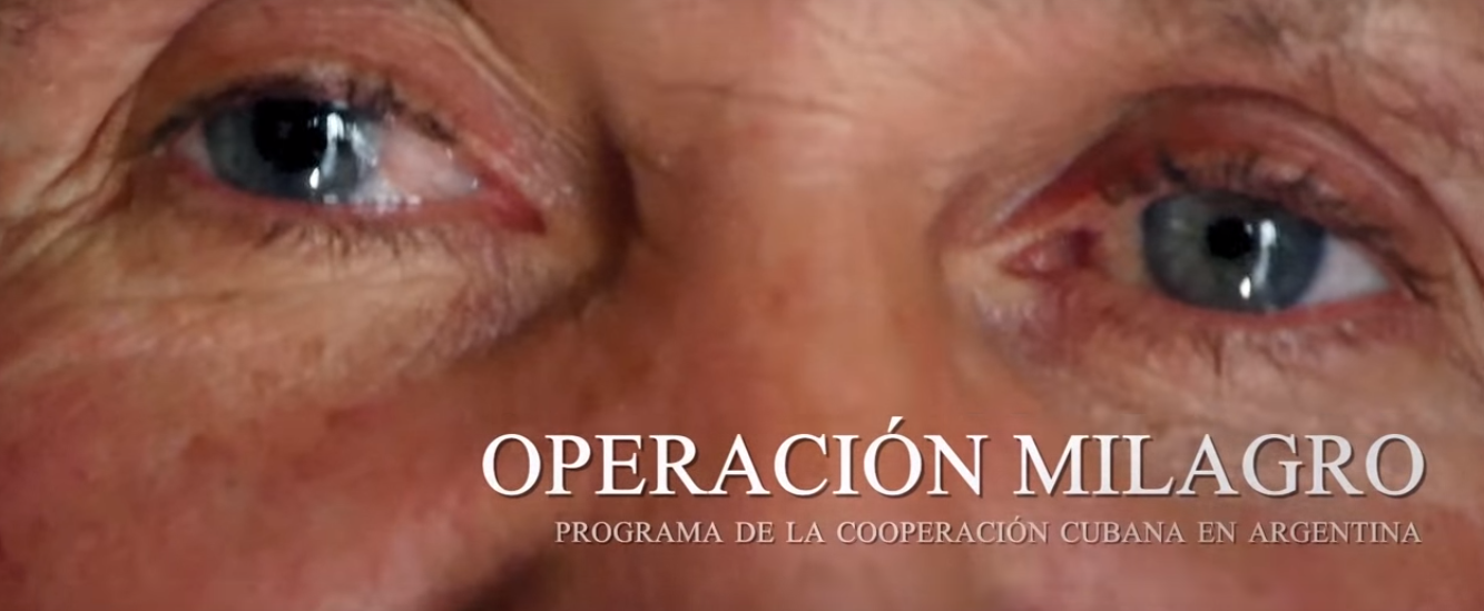Esta es la historia de Rubén, Beatriz y Leonardo. Tres argentinos que recuperan la visión gracias a una sencilla operación que económicamente no se podían permitir.  Ocurre todas la semanas en el proyecto OPERACION MILAGRO, en Córdoba, Argentina.